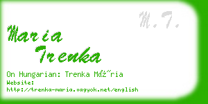 maria trenka business card